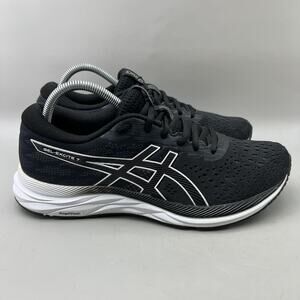 Asics GEL-Excite 7 Running Shoes Women Size 10 Black White Comfort Low Sneakers